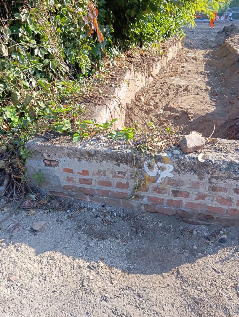 Monza Triante Villoresi cantiere piazza