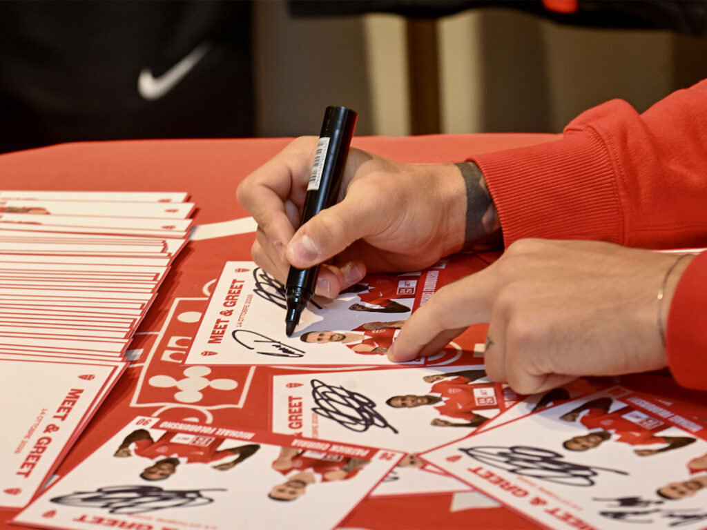 Calcio Serie A Ac Monza Meet & Greet negozio Andros con Michael Folorunsho e Patrick Ciurria