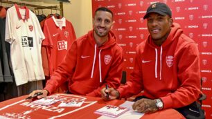 Calcio Serie A Ac Monza Meet & Greet negozio Andros con Michael Folorunsho e Patrick Ciurria