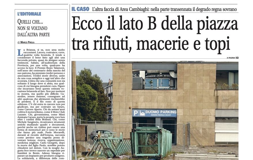 Prima il Cittadino Monza 8 ottobre 2026