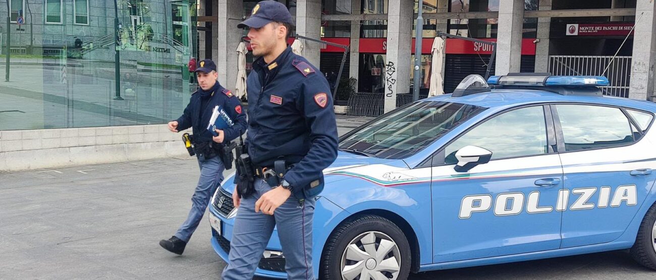 Polizia di Stato in centro a Monza