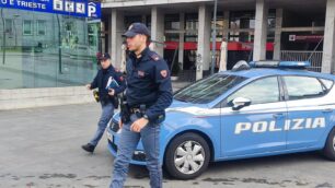 Polizia di Stato in centro a Monza