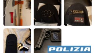 Il materiale sequestrato durante le perquisizioni