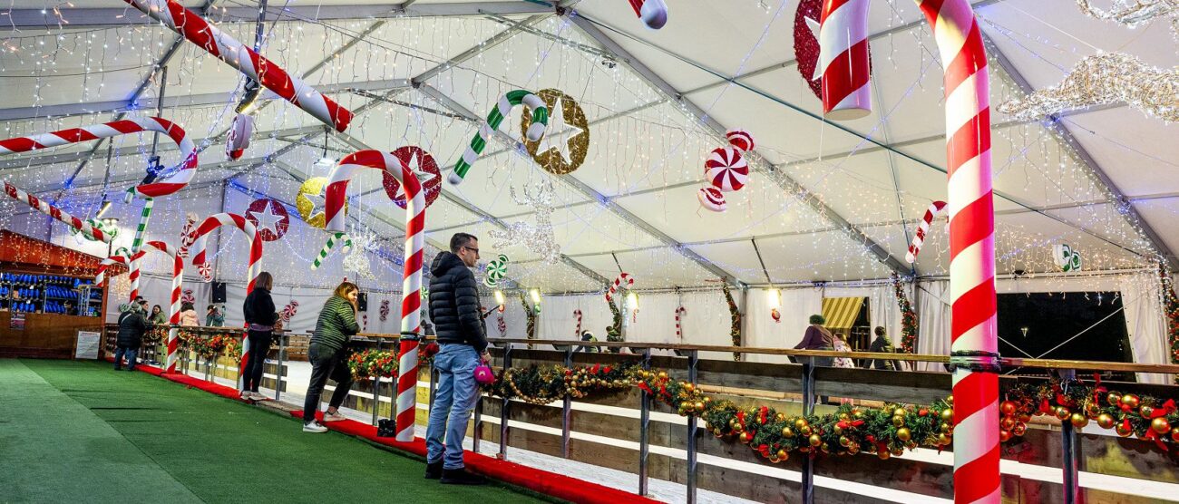 Giussano pista pattinaggio ghiaccio parco urbano piazza Fallaci