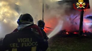 I vigili del fuoco a Briosco