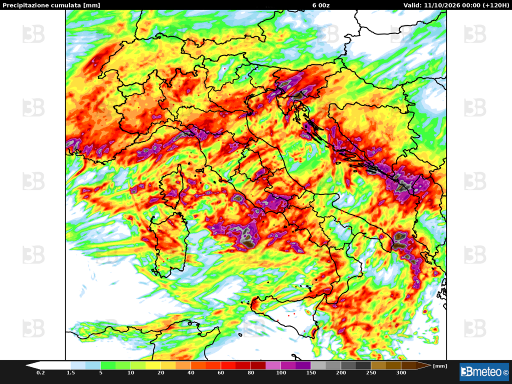 Meteo 7-8 ottobre 2026 piogge attese